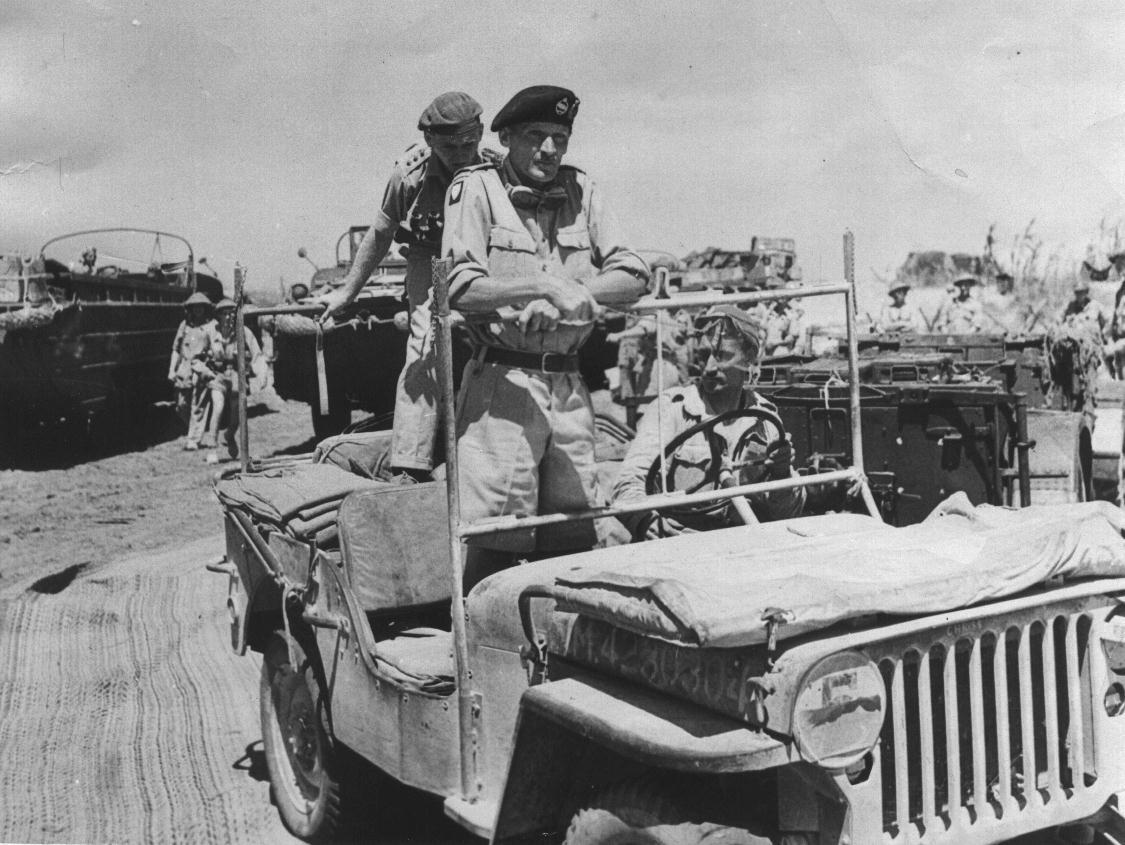 General Bernard Montgomery of UK 8th Army in Sicily